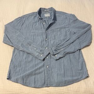 Denim & Flower Light Blue Denim Button-Front Shirt